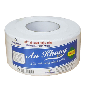 Giấy vệ sinh cuộn lớn An Khang caro500