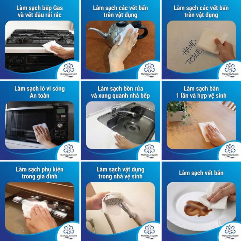 Lợi ích khi sử dụng khăn giấy lau tay đa năng